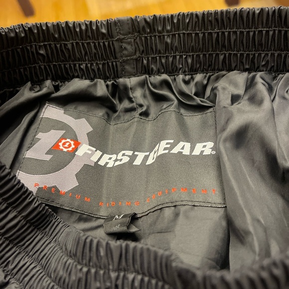 First Gear Waterproof Black Motorcycle Biker Riding Pants. - Picture 5 of 10